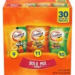 Goldfish Baked Snack Crackers, Bold Mix Variety, 30 On the Go Packs - 30 pack, 0.9 oz packs