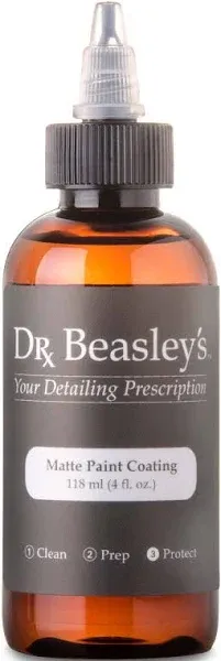 Dr. Beasley's Matte Paint Coating - Ceramic Protects Matte & Satin from Staines, Dirt, Contaminants, UV Year Round. Repels Water to Self Clean. Gives No Gloss Factory New Look, 4 oz