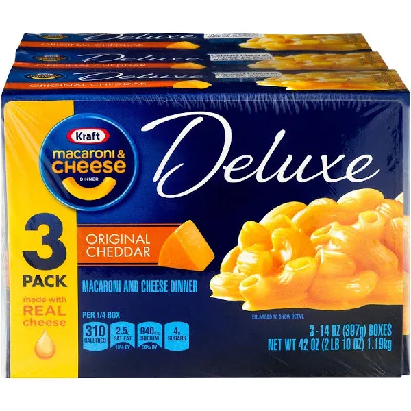 Kraft Deluxe Macaroni Cheese Dinner Original