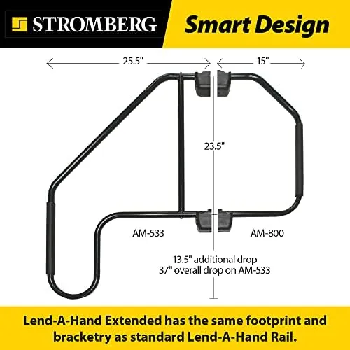 Folding Handle Door Grab Bar RV Camper Trailer Handrail Grip Garage Steps Assist