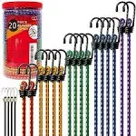 Premium Bungee Cords Heavy Duty - 17 Piece Bungee Cords with Hooks in A Stora...