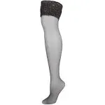 Hanes Women's Silk Reflections Lace Top Thigh Highs (1 Pair)