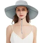 HLLMAN Super Wide Brim Sun Hat-UPF 50+ Protection,Wat<wbr/>erproof Bucket Hat for F...