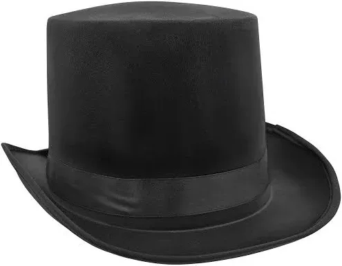 Nicky Bigs Novelties Victorian Steampunk Dickens Slash Satin Top Hat