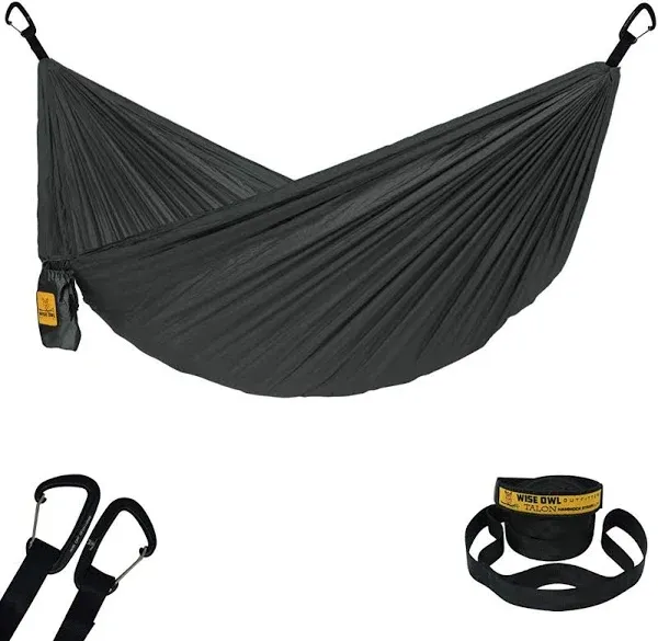 Camping Hammock - Lightweight, Portable Hammock w/Tree Straps - Outdoor Hammo...