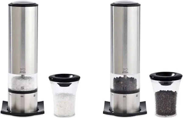 Peugeot Electric Salt &amp; Pepper Mill Set - Stainless (Elis U&#039;select Stainless ...