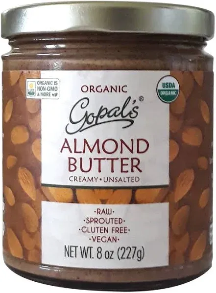 Gopal's Creamy Unsalted Sprouted Almond Butter