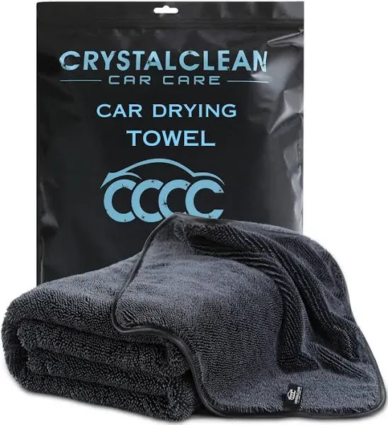 Microfiber Towels for Cars - 1300GSM X Large Size Double Twisted Loop 2pcs, Grey