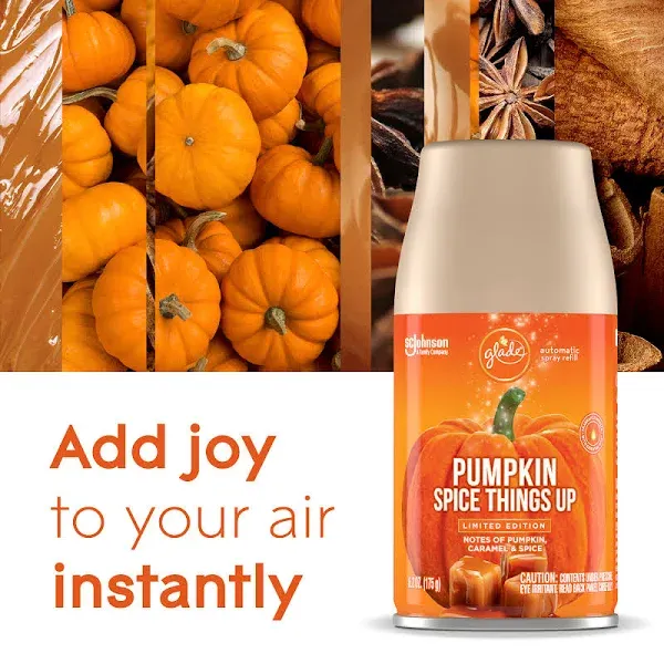 Glade Limited Edition Pumpkin Spice Things Up Automatic Spray Refill 6.2 oz