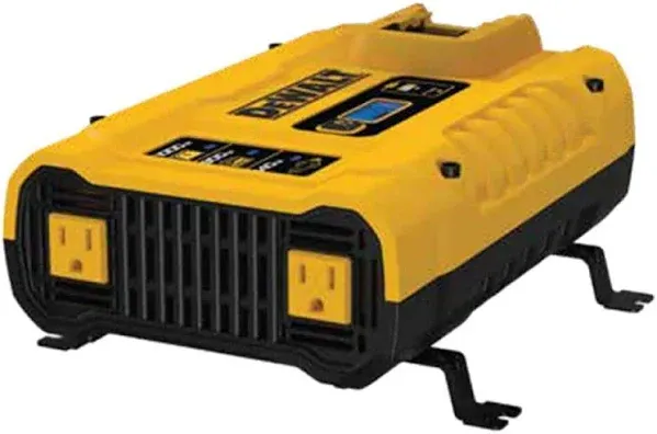 DEWALT DXAEPIP3W 20V, 3-Way Powered (Clamps, Battery, DC Plug) 1000 Watt Power Inverter; Dual AC Outlets, 1 USB-A Port, & 1 USB-C 30W Port