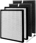 For LEVOIT LV-PUR131 Air Purifier Replacement Filter 2 Filters &amp; 2 True Activate