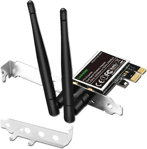 LinksTek Wireless N 600Mbps PCI-E Wi-Fi Adapter