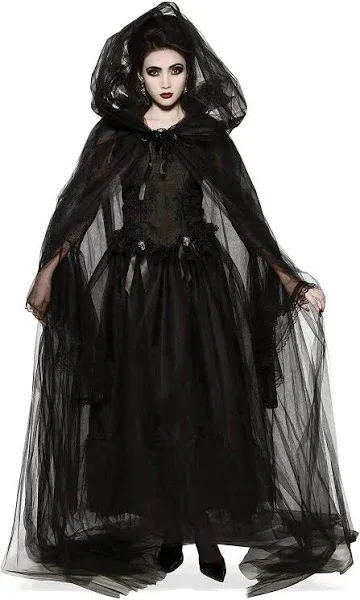 Black Hooded Cape