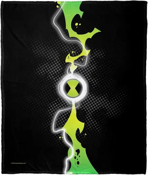 Cartoon Network Ben 10 Alien Power Silk Touch Throw Blanket