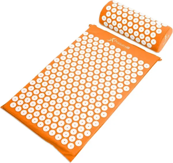 ProsourceFit Acupressure Mat and Pillow Set for Back/Neck Pain Relief and Muscle Relaxation