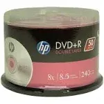 HP DVD+R Double Layer 8X 8.5GB 240min Video