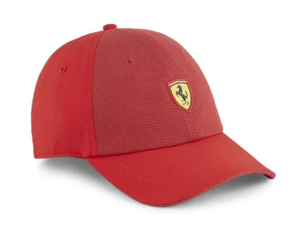 Vintage Ferrari Embroidered Mesh Snapback Trucker Hat - Retro Racing Cap