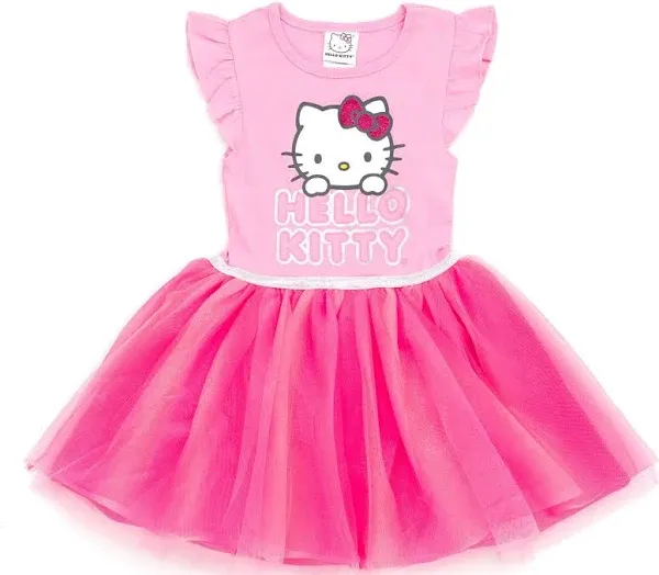 Hello Kitty Girls Tulle Dress Little Kid to Big Kid