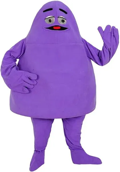 Grimace Costume Purple Grimace Halloween Costume Suit Grimace Mascot Costume for adult and kids