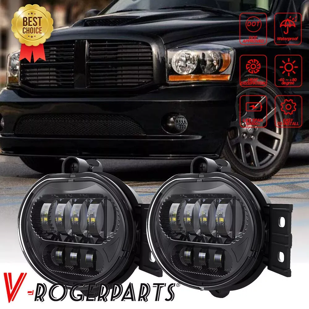 LED Fog Lights Fit For Dodge Ram 1500 02-08 / Ram 2500 3500 03-09 Pickup Truck