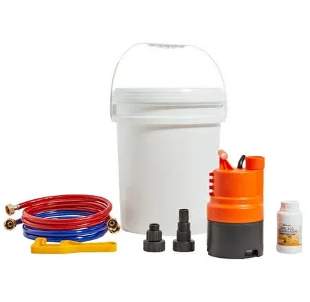 Tankless Water Heater Flushing Kit, Includes Efficient Pump &amp; 5 Gallon Pail ...