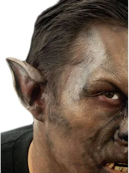 CINEMA SECRETS Woochie Classic Latex Ears - Professional Quality Halloween Costume Makeup - Wolf