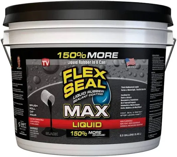 Flex Seal Liquid Max (2.5-Gallon, Black)