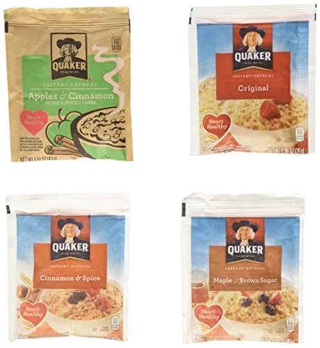 Quaker Oatmeal Variety Pack, Instant, 64 Count (Pack of 64)