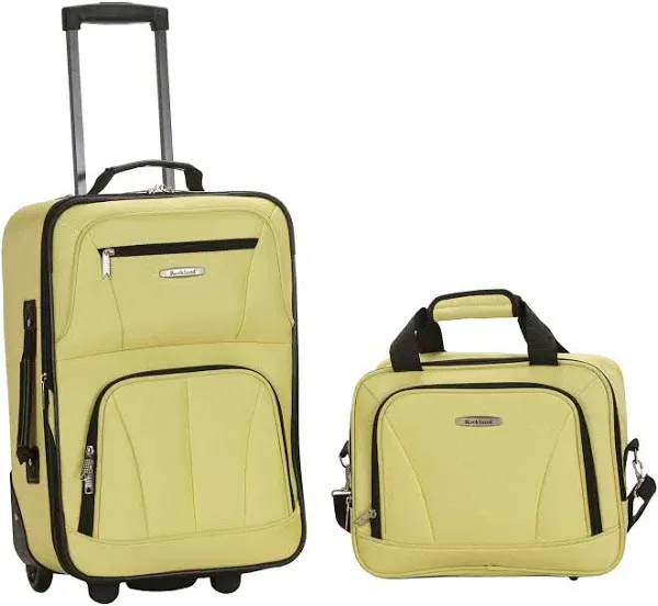 Rockland Fashion Softside Upright Luggage Set