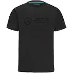 Mercedes AMG Petronas F1 unisex Stealth Large Logo Black T-Shirt S