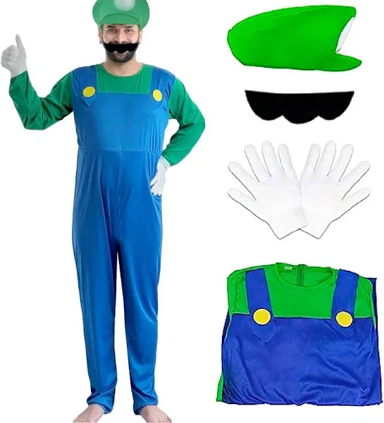 Super Brothers Halloween Cosplay Jumpsuit