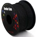 100% Braided Kevlar String Black 100ft 200lbs High Tensile for Outdoor Activities, Tactical, Survival and Other General Purpose