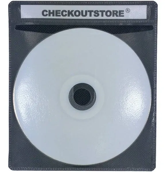 CheckOutStore Premium CD Double-Sided Storage Plastic Sleeve