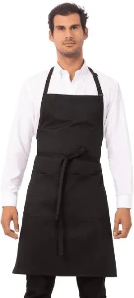 Norwood - Unisex Bib Apron By MediChic / Black