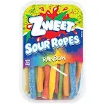 Zweet Filled Sour Ropes, Rainbow - 10 oz