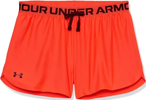 Under Armour Youth Girls Soft Drawstring Play Up Solid Quick Dry Shorts, 1363372