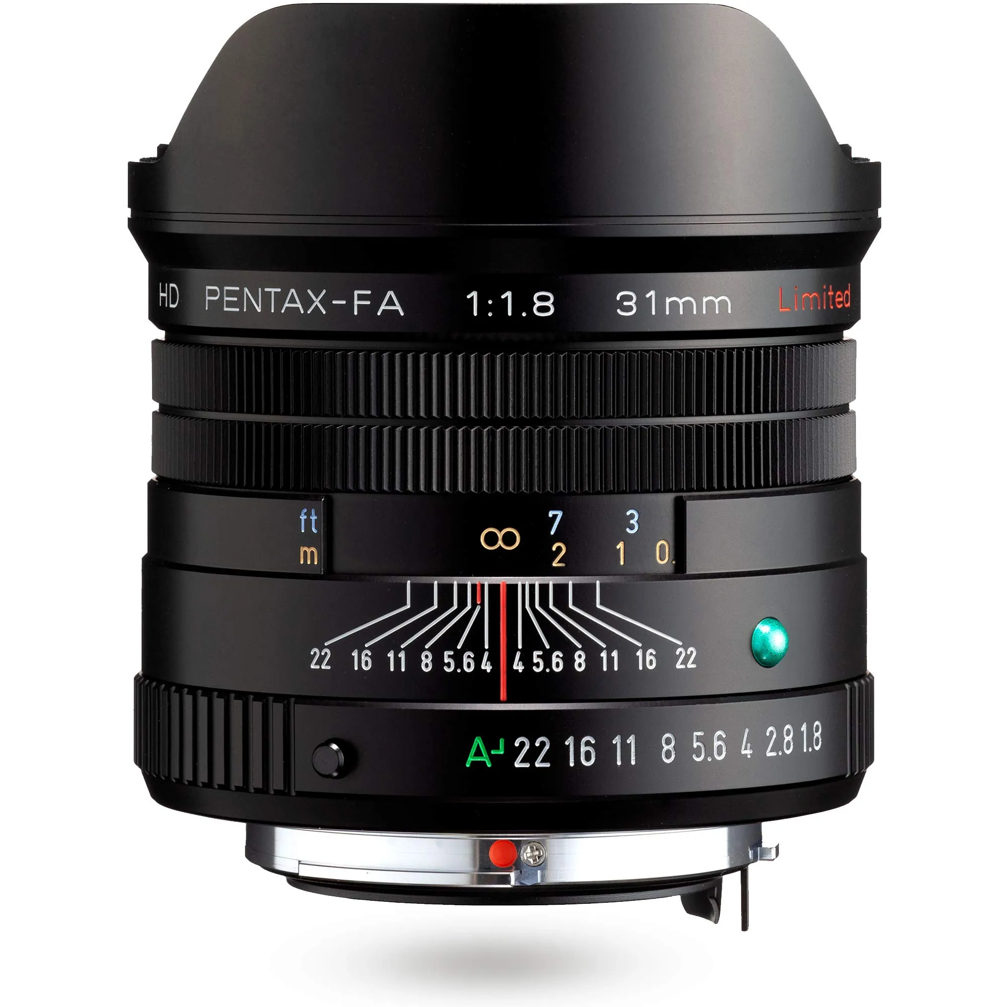 Pentax HD 31mmF1.8 Limited Silver Limited Lens Wide-Angle Prime Lens [F1.8 Large Aperture Lens] [High-Performance HD Coating] [SP Coating] [Round-Shaped Diaphragm] [Machined Aluminum Body ] (20220)