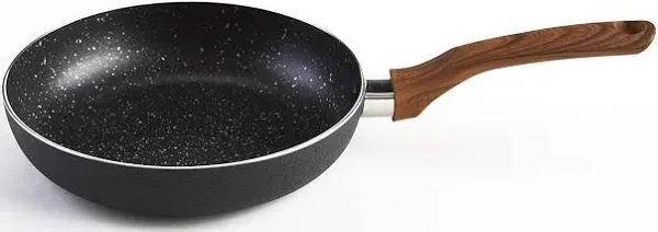 8&#034; Black Stone Speckled Nonstick Fry Pan, Black