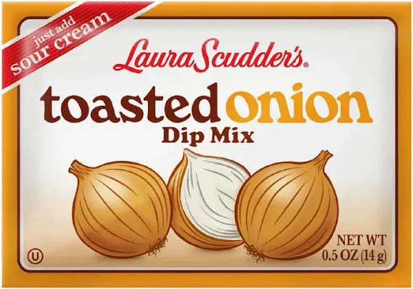 Laura Scudders Green Onion & Toasted Onion Dip Mix (Pack of 6)