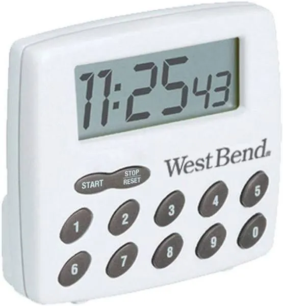 Easy to Read Digital Magnetic Kitchen Timer Features Large Display and Electr...