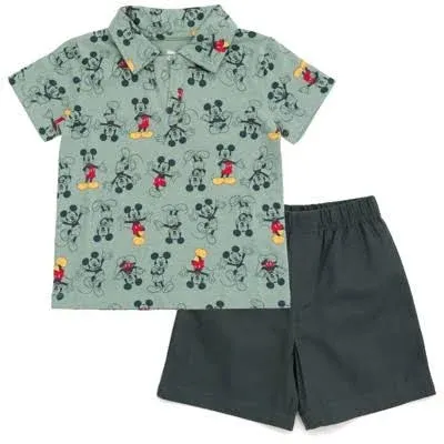 Disney Mickey Mouse Polo Shirt and Shorts