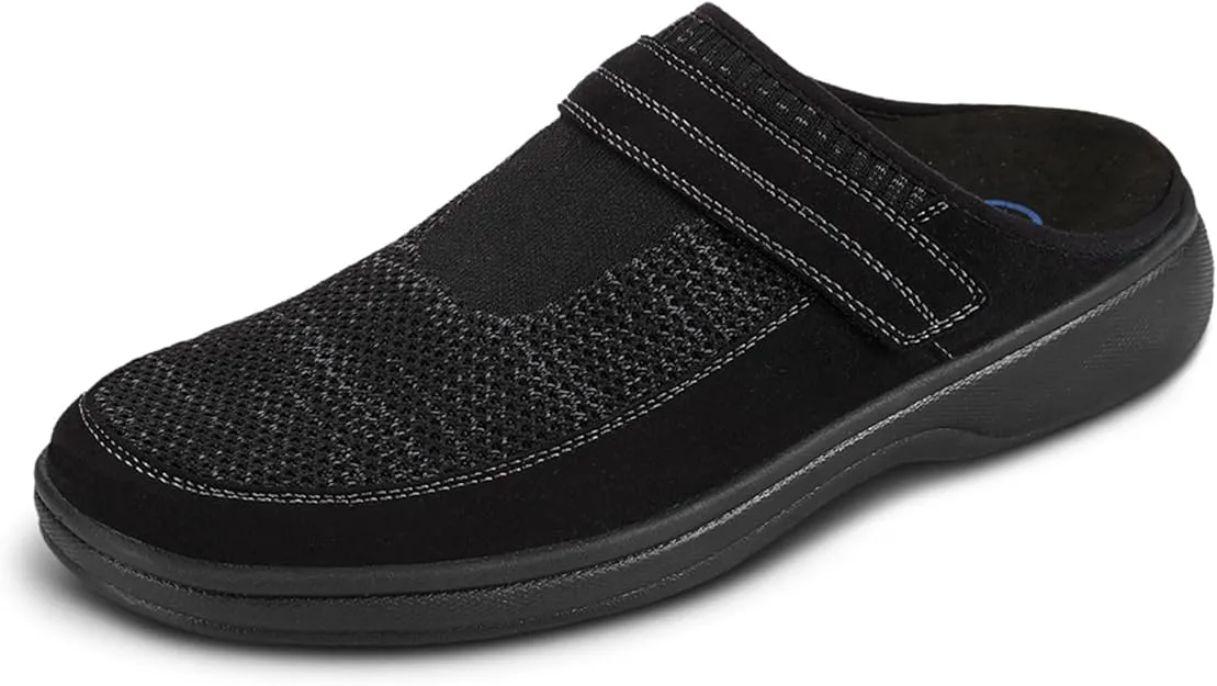 Orthofeet Men's Orthopedic Stretch Knit Hudson Slippers