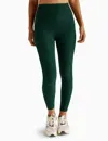 High Waist Midi Leggings In Green