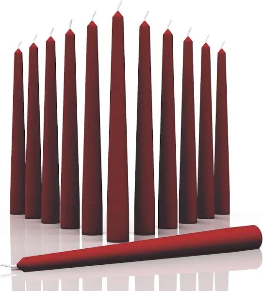 CANDWAX Taper Candles Set of 4 Candles Dripless and Unscented