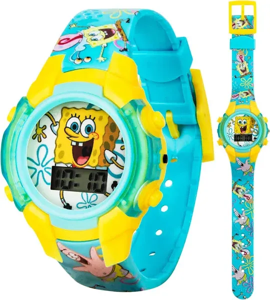 Spongebob Squarepants™ Flashing Lcd Watch FAST DELIVERY