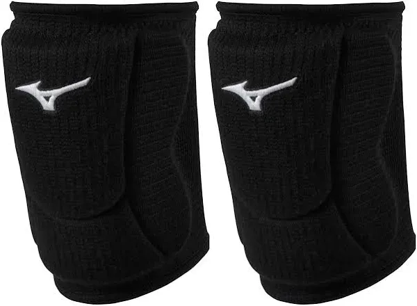 Mizuno Women&#039;s LR6 Pro ECO Volleyball Knee Pads, Black Medium