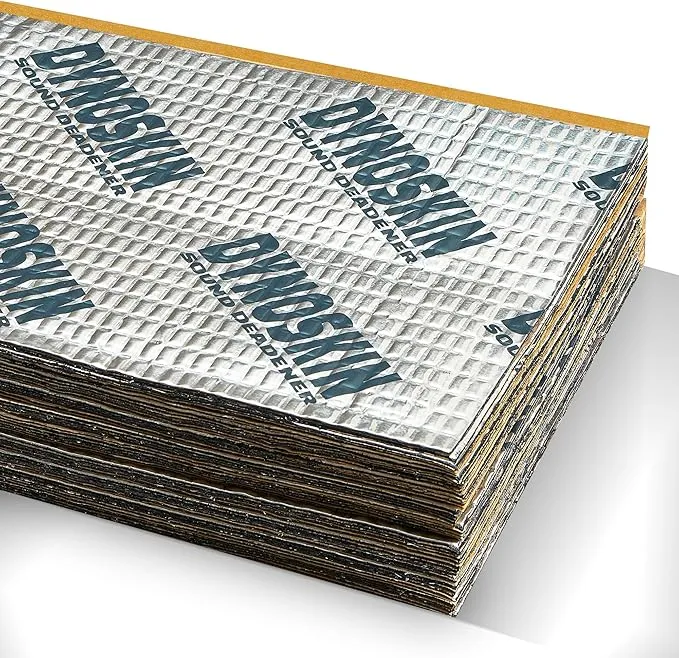 Dynoskin 50 mil 50 sqft Car Sound Deadening Mat, Butyl Automotive Sound Deadener, Audio Noise Insulation and dampening