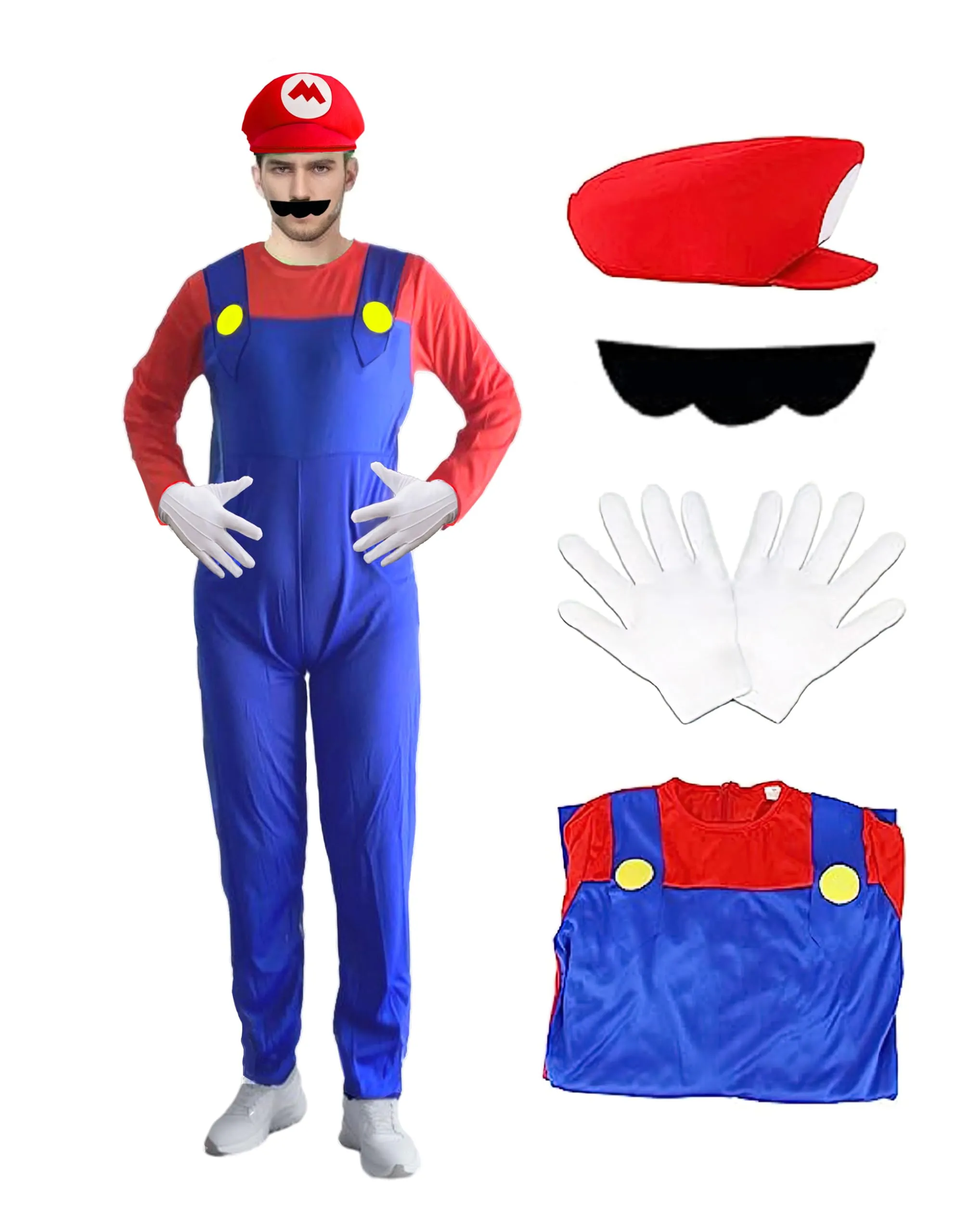 Super Brothers Halloween Cosplay Jumpsuit