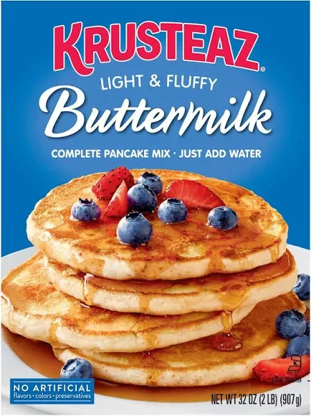 Krusteaz Complete Buttermilk Pancake and Waffle Mix, Light &amp; Fluffy, 5 lb Bag