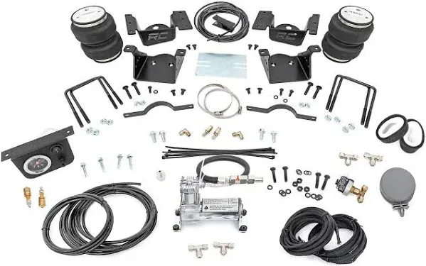 Rough Country Air Spring Kit w/Compressor for 11-19 Chevy/GMC 2500D - 100074C